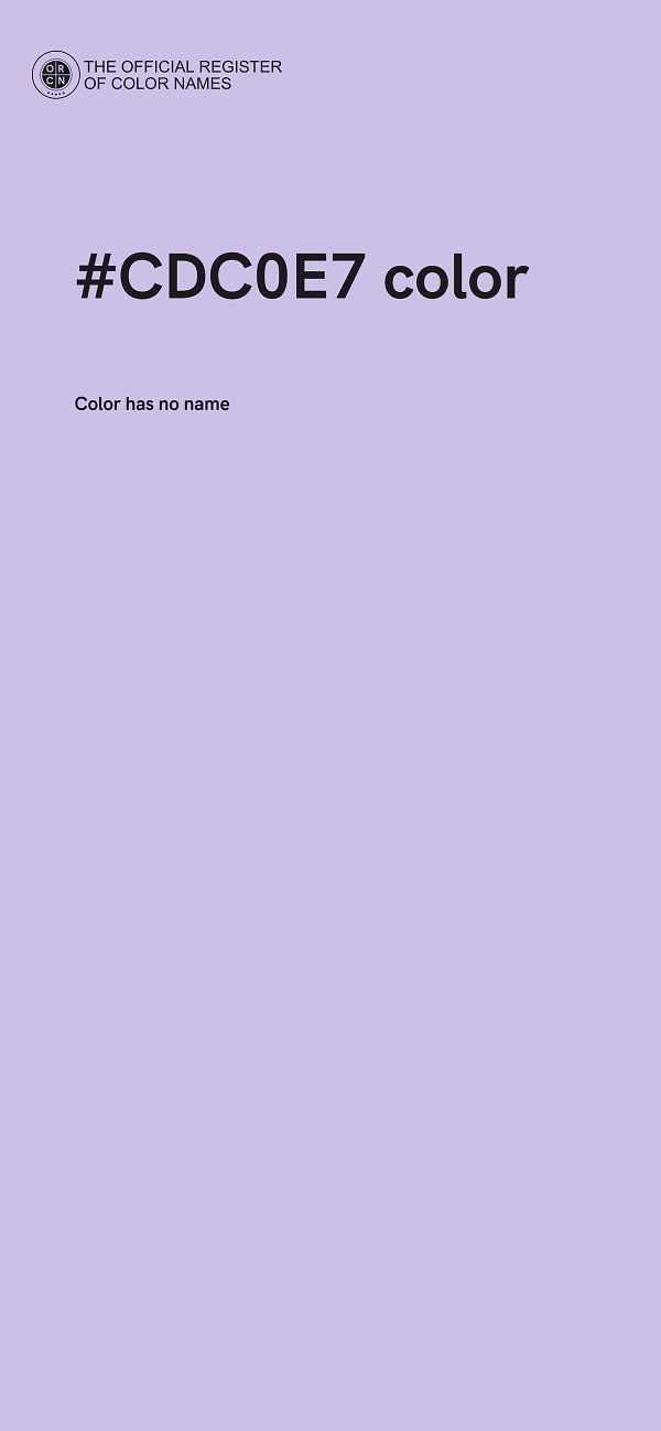 #CDC0E7 color image