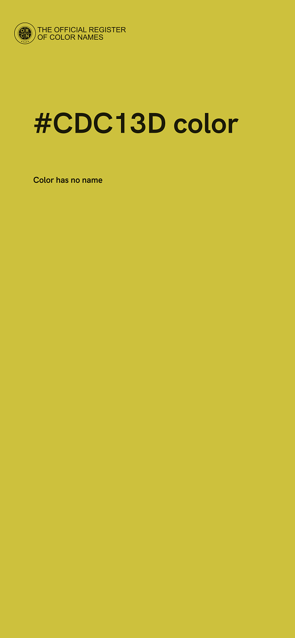 #CDC13D color image