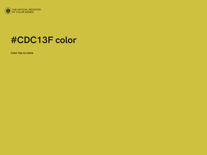 #CDC13F color image