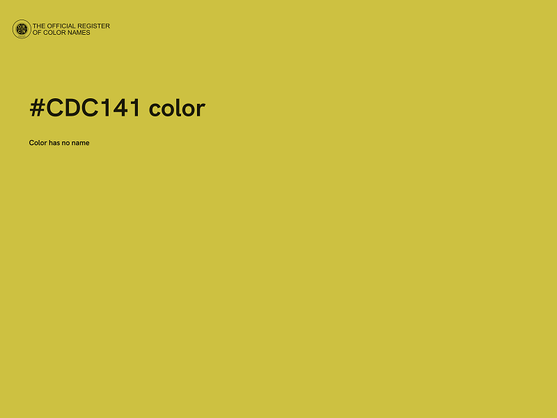 #CDC141 color image