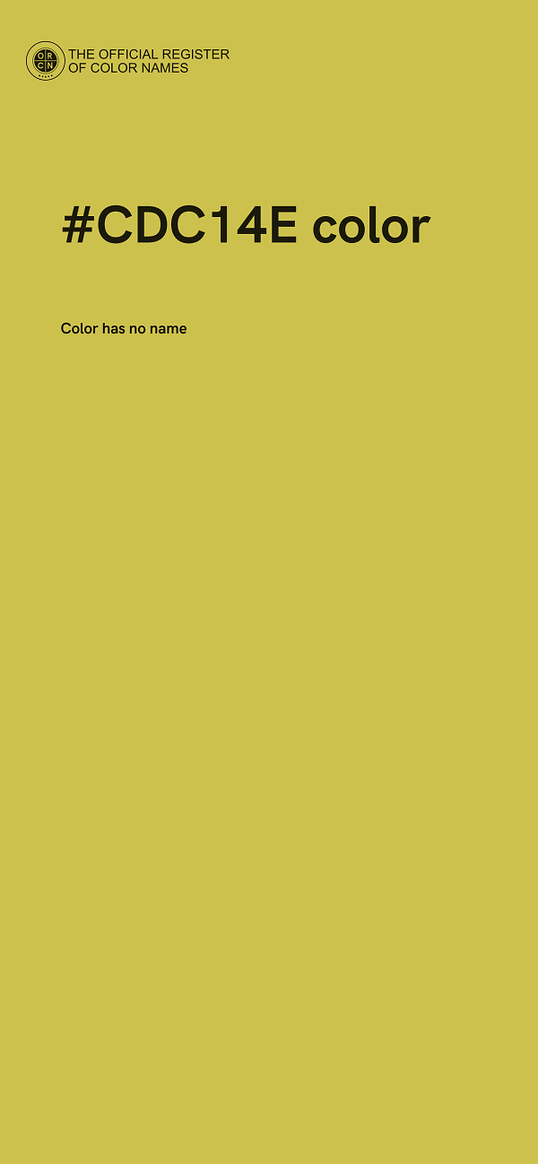 #CDC14E color image