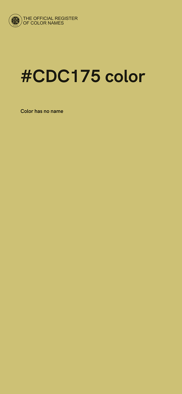 #CDC175 color image
