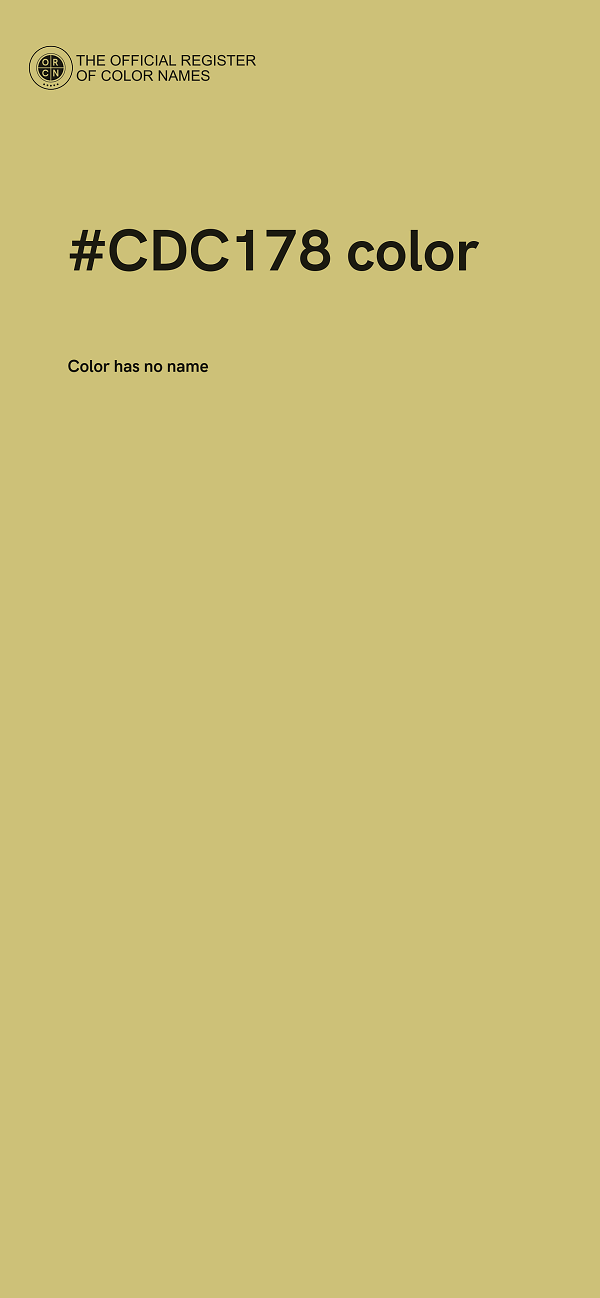 #CDC178 color image