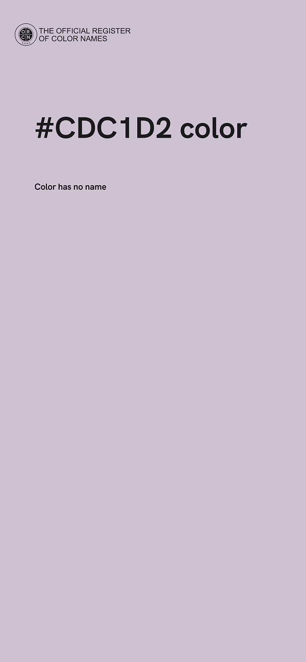 #CDC1D2 color image