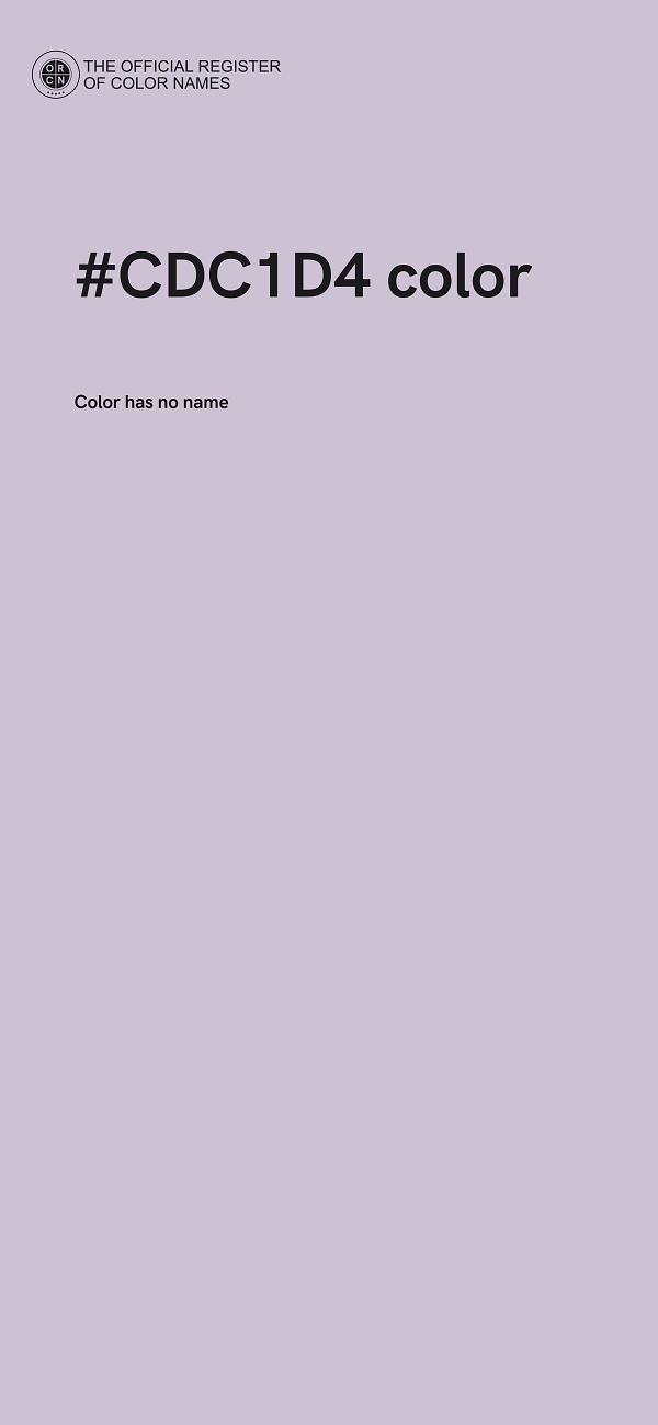 #CDC1D4 color image