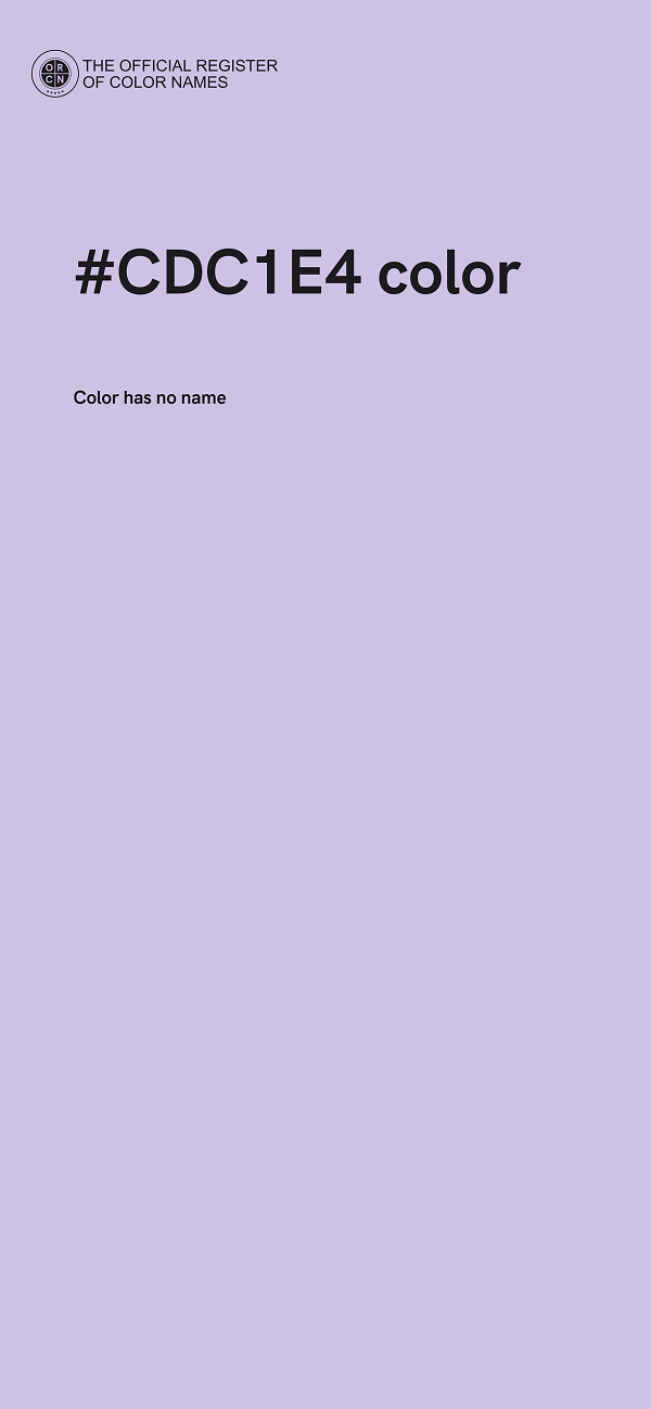 #CDC1E4 color image