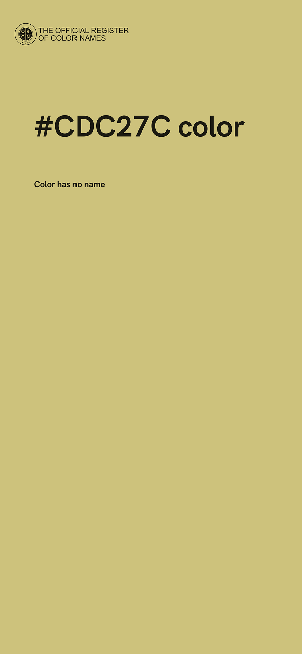 #CDC27C color image