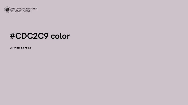 #CDC2C9 color image
