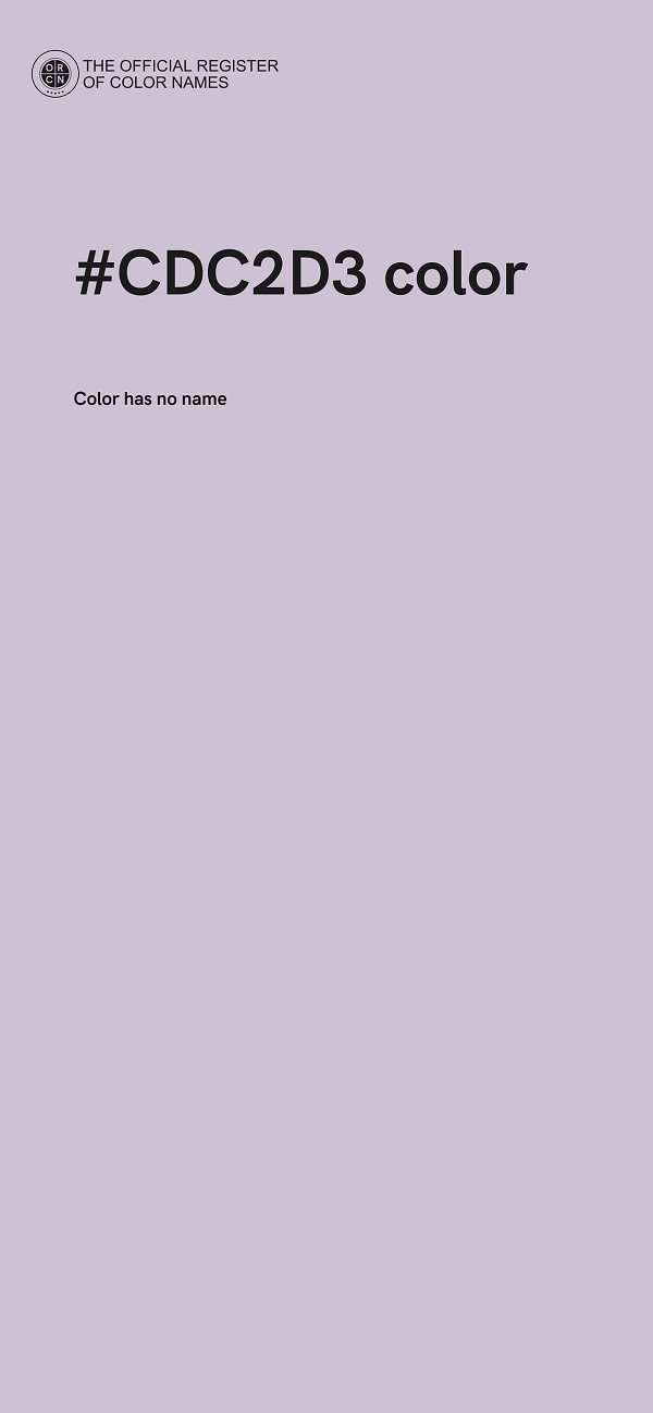 #CDC2D3 color image