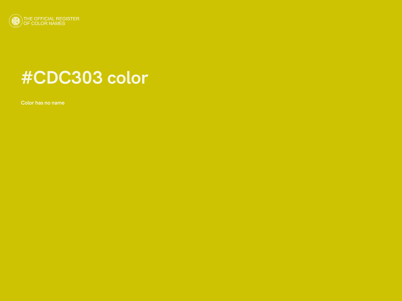 #CDC303 color image