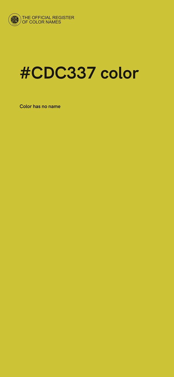 #CDC337 color image