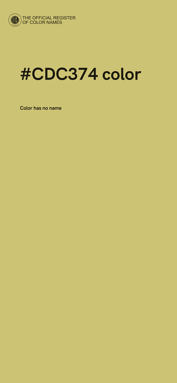 #CDC374 color image