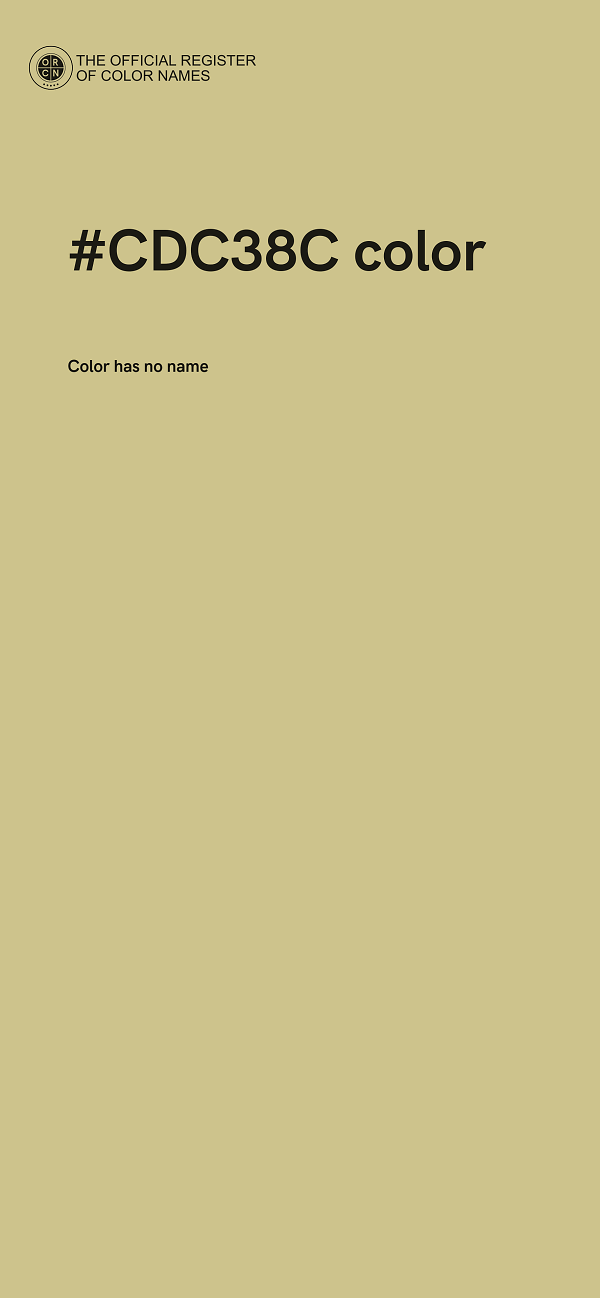 #CDC38C color image