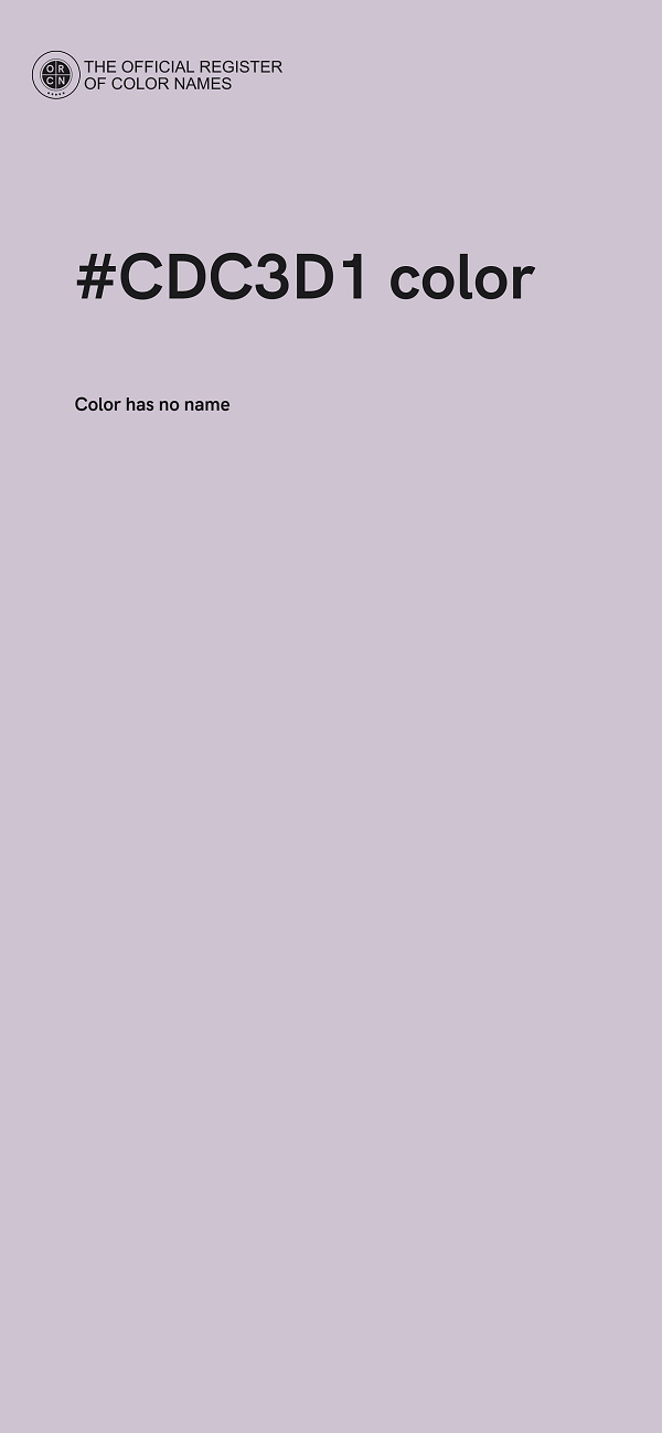 #CDC3D1 color image