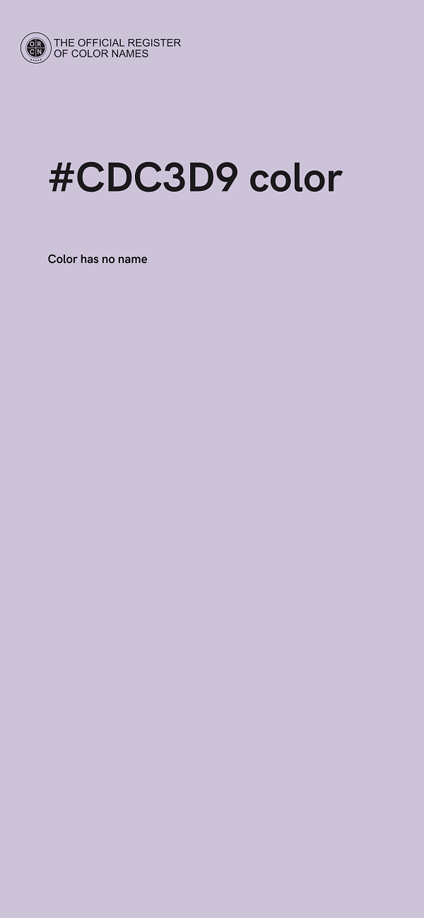 #CDC3D9 color image