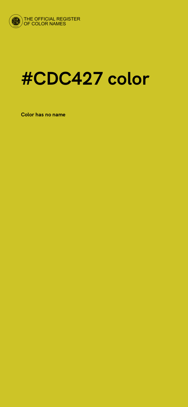 #CDC427 color image