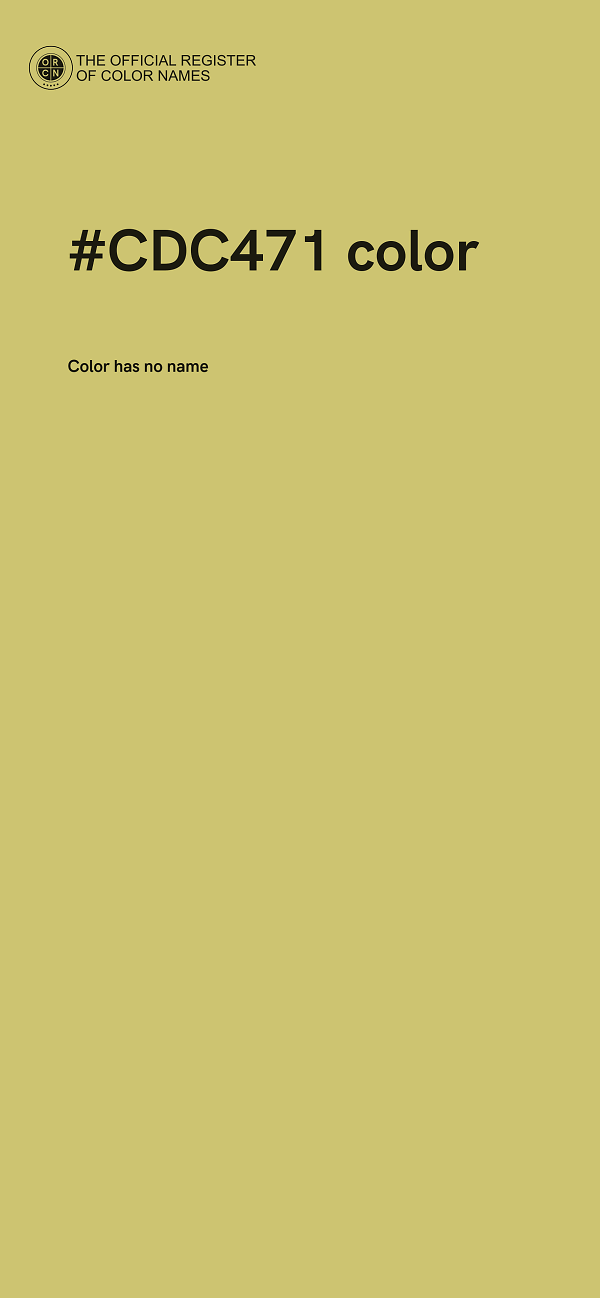 #CDC471 color image