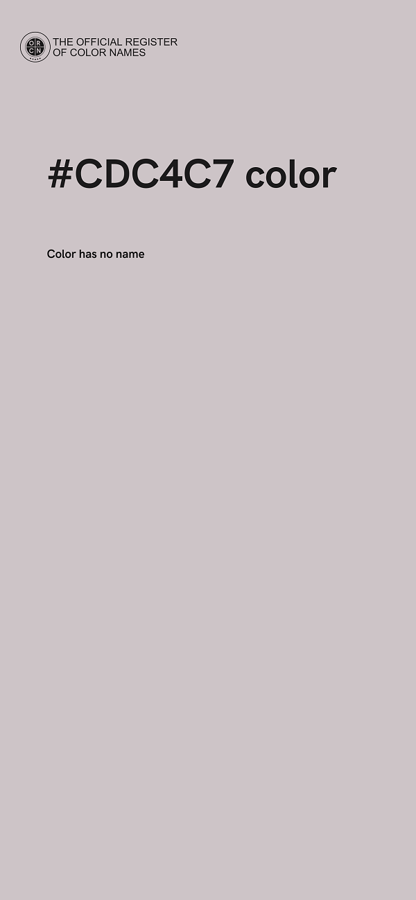 #CDC4C7 color image
