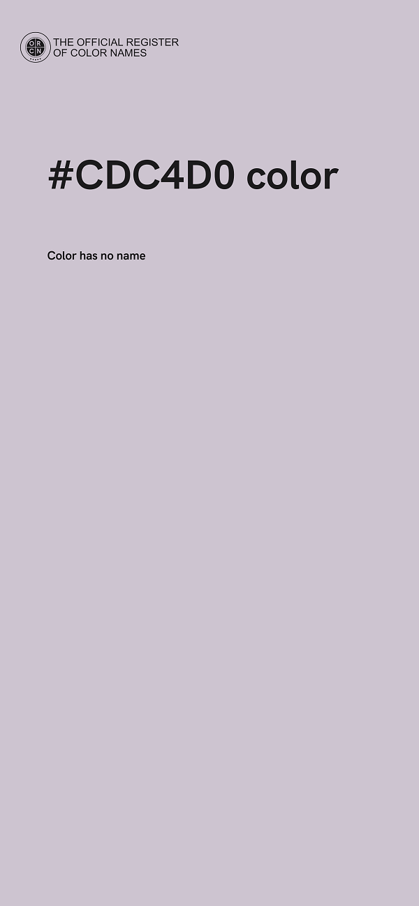 #CDC4D0 color image