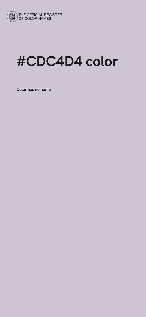 #CDC4D4 color image