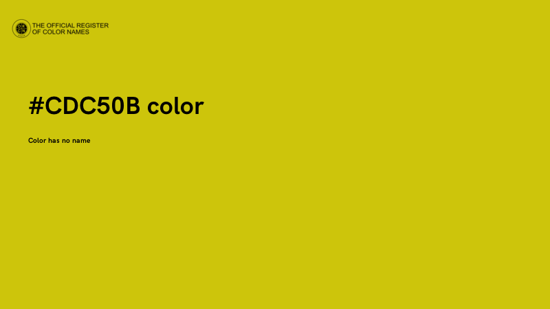 #CDC50B color image