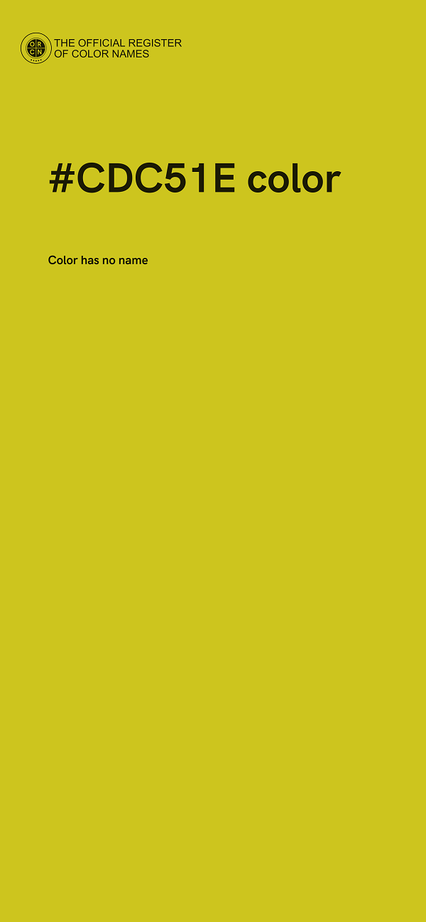 #CDC51E color image