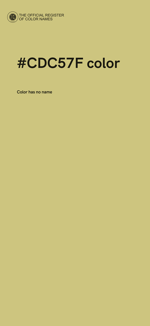 #CDC57F color image