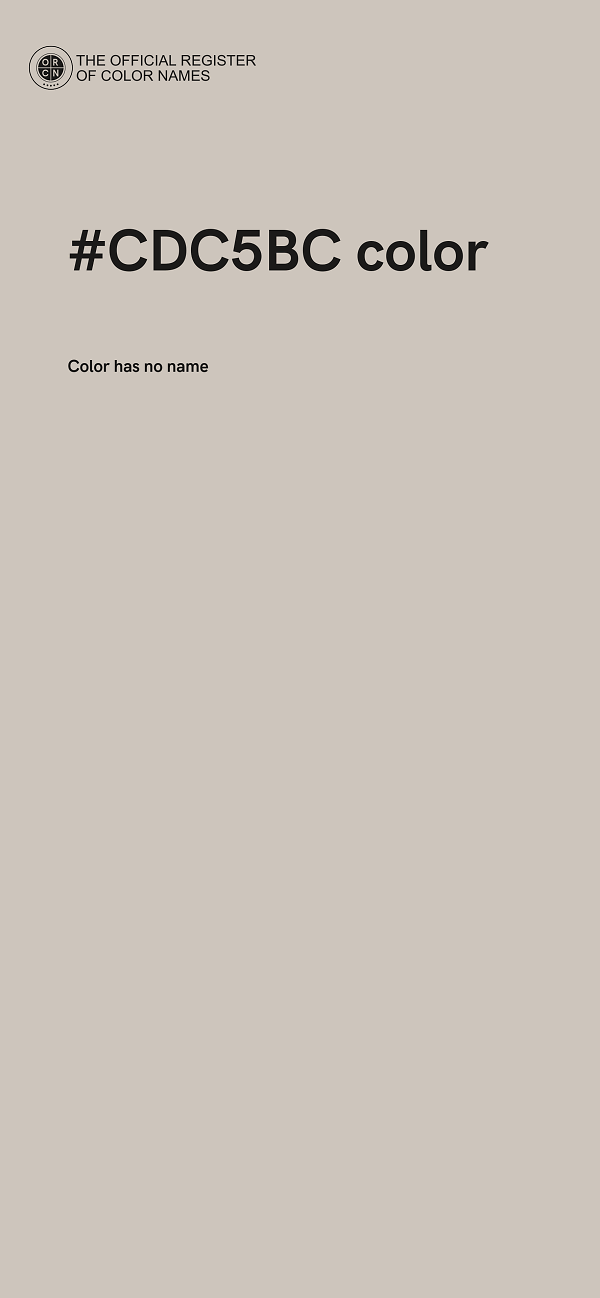 #CDC5BC color image