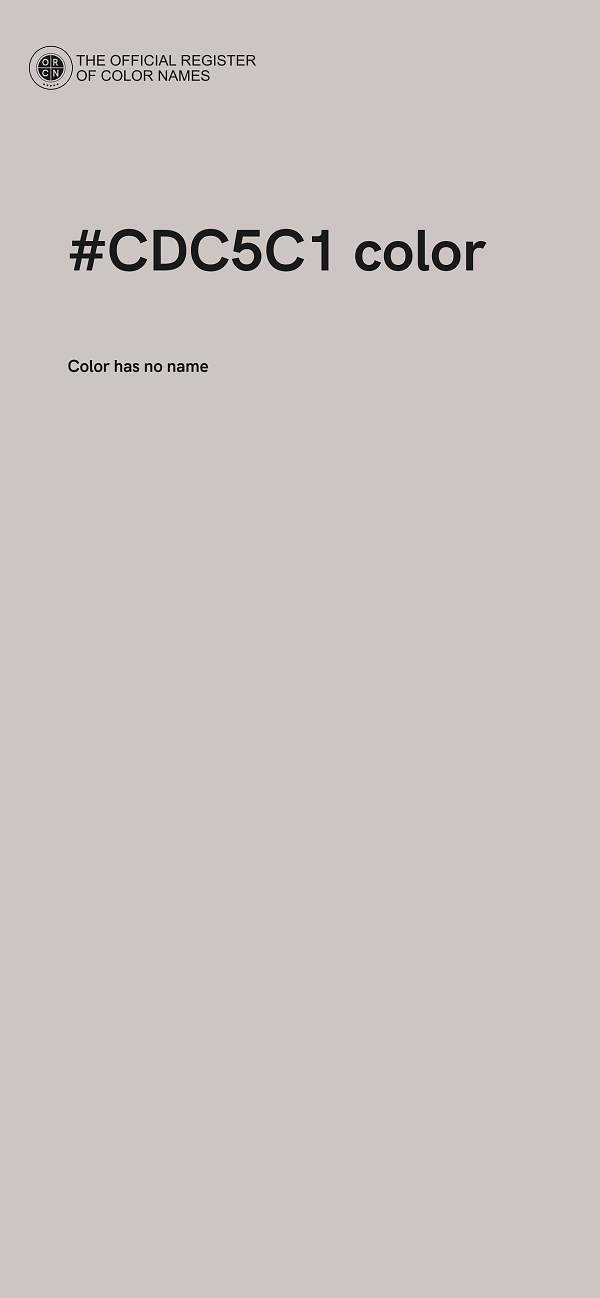 #CDC5C1 color image
