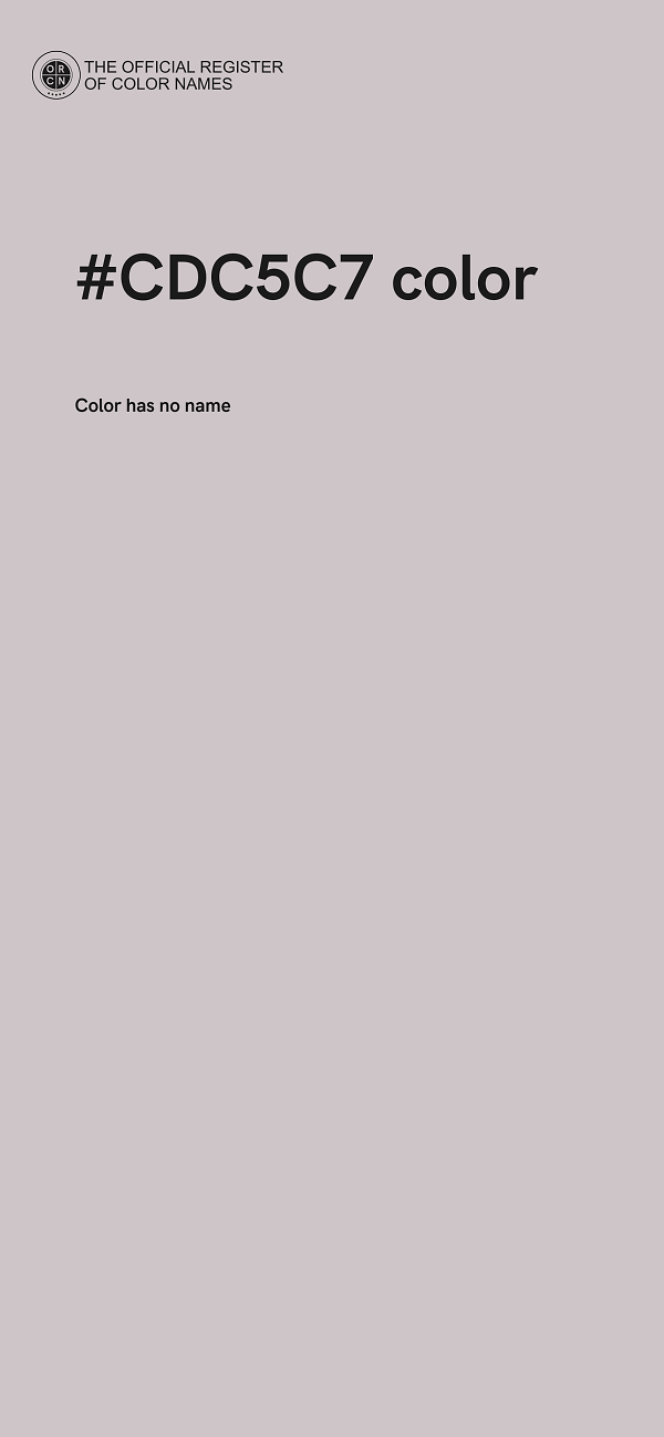 #CDC5C7 color image