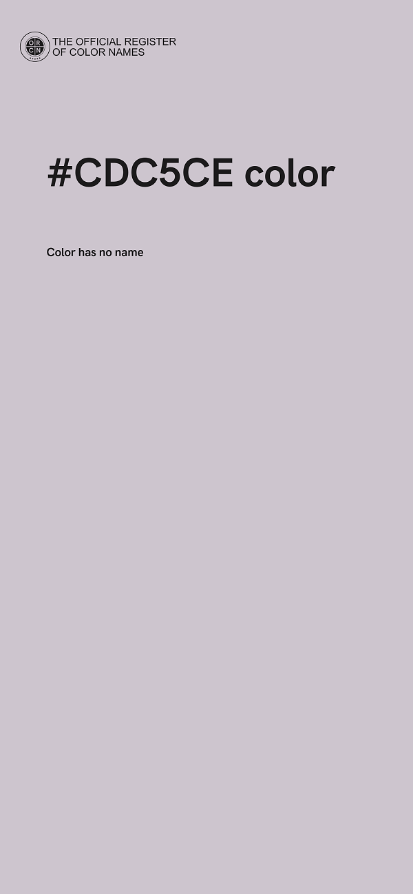 #CDC5CE color image