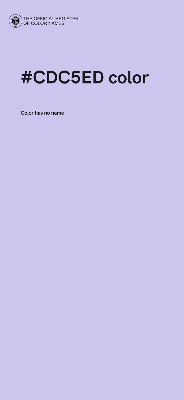#CDC5ED color image