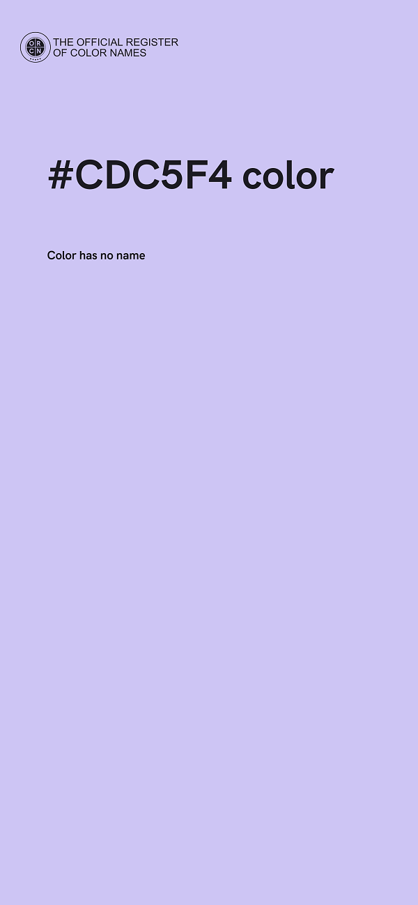#CDC5F4 color image