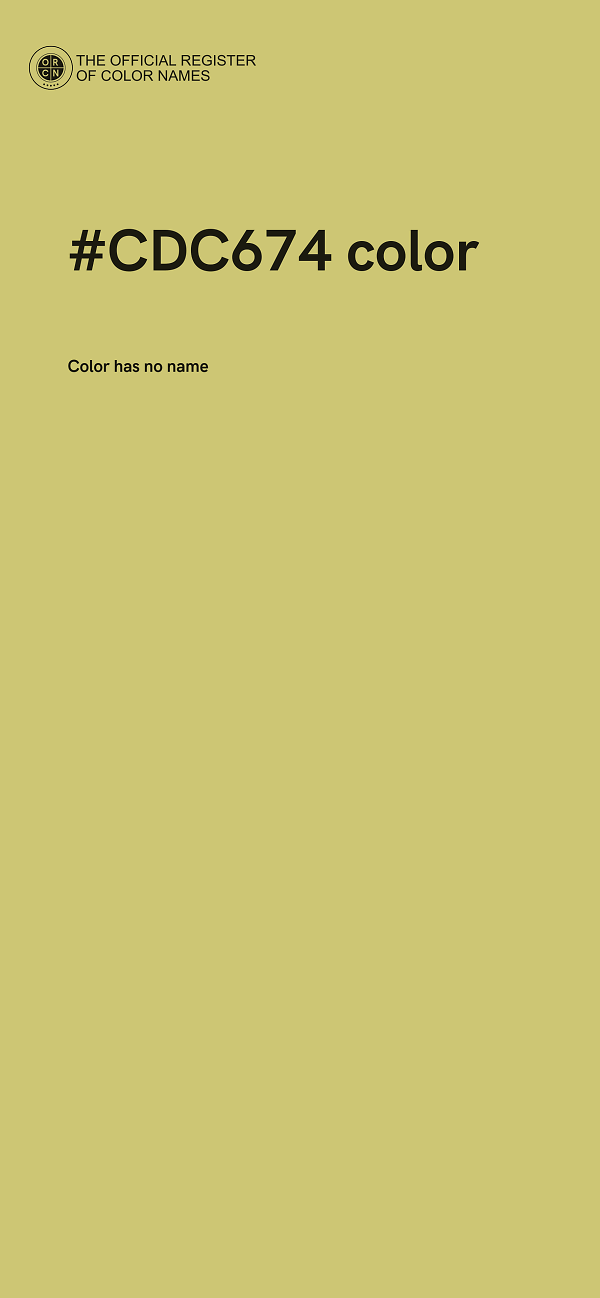 #CDC674 color image