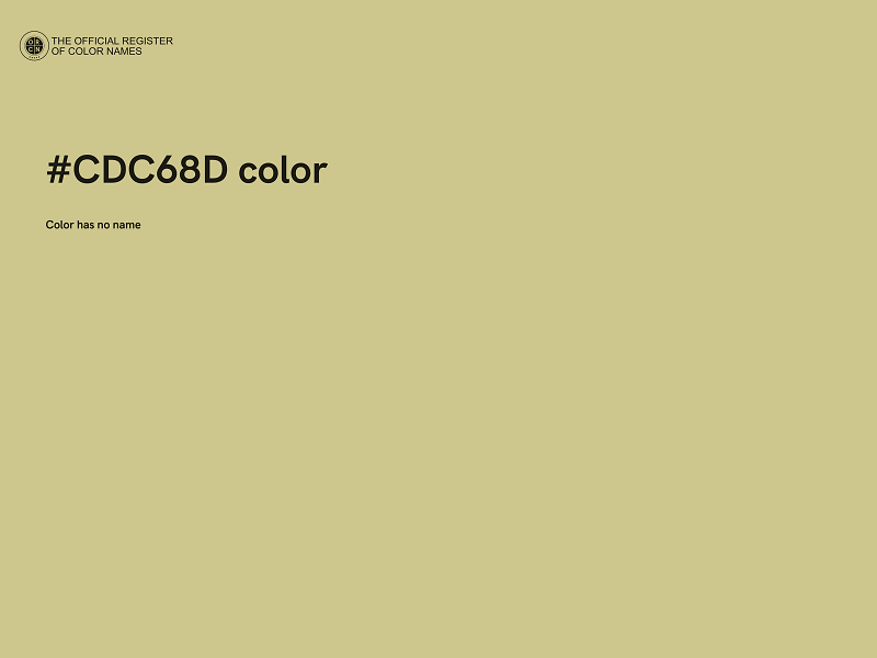 #CDC68D color image