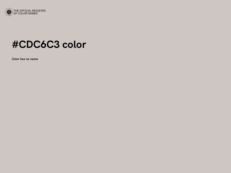 #CDC6C3 color image