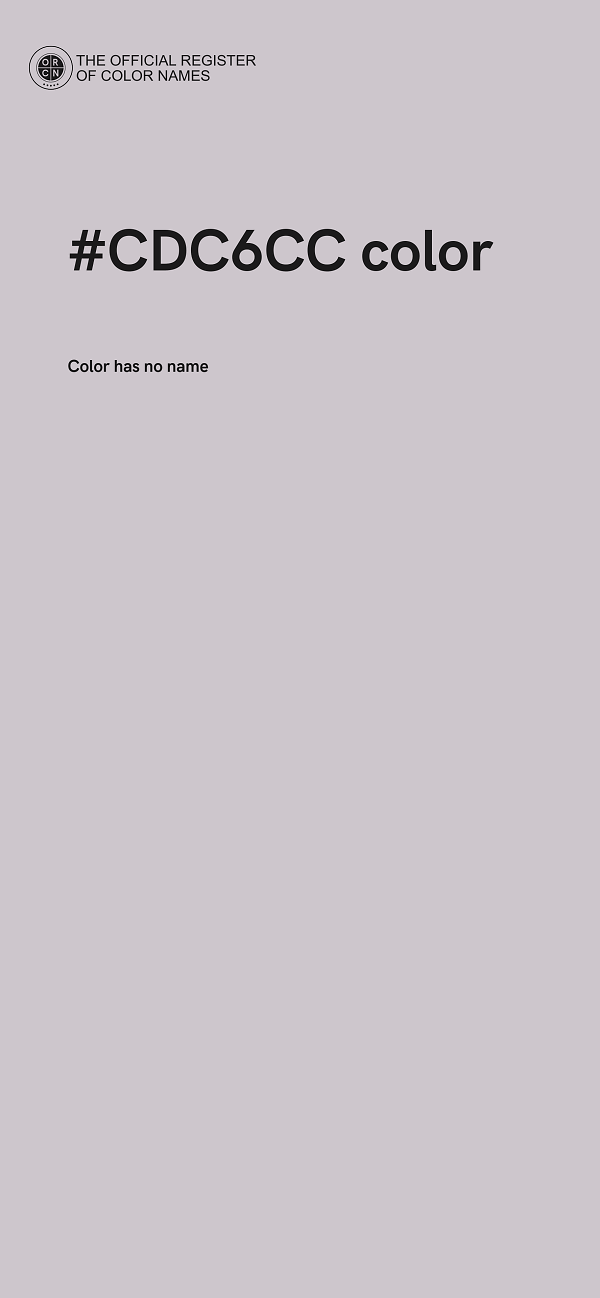 #CDC6CC color image
