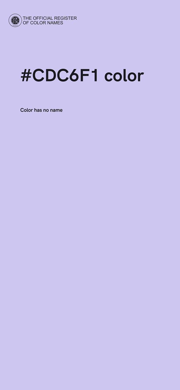#CDC6F1 color image