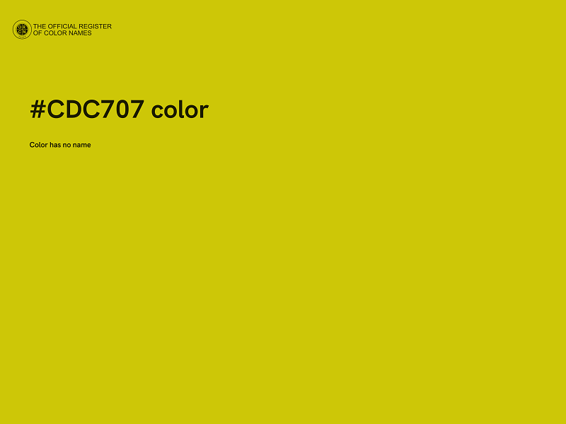 #CDC707 color image