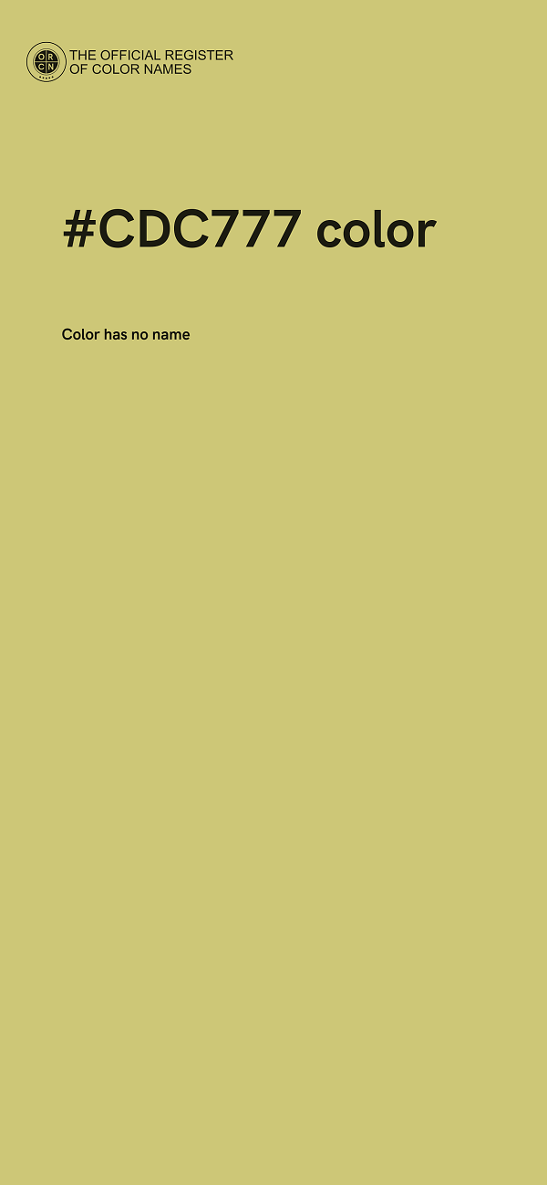#CDC777 color image