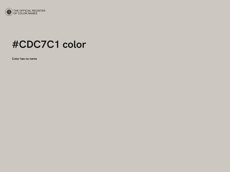 #CDC7C1 color image