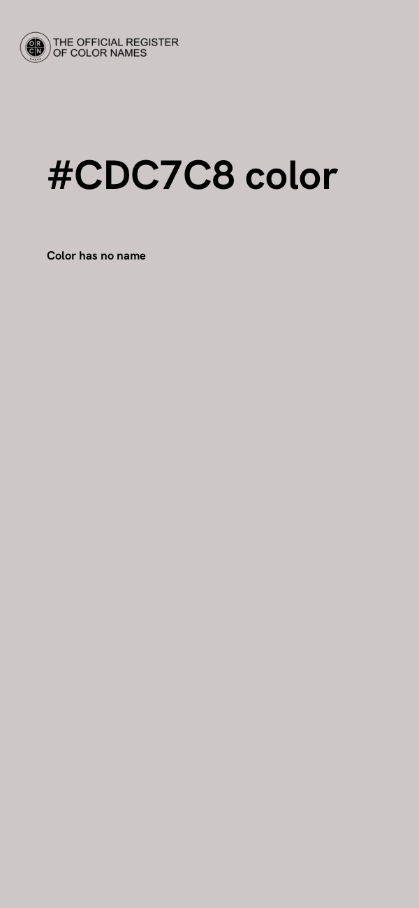 #CDC7C8 color image
