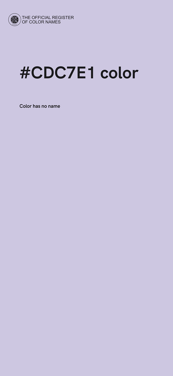 #CDC7E1 color image