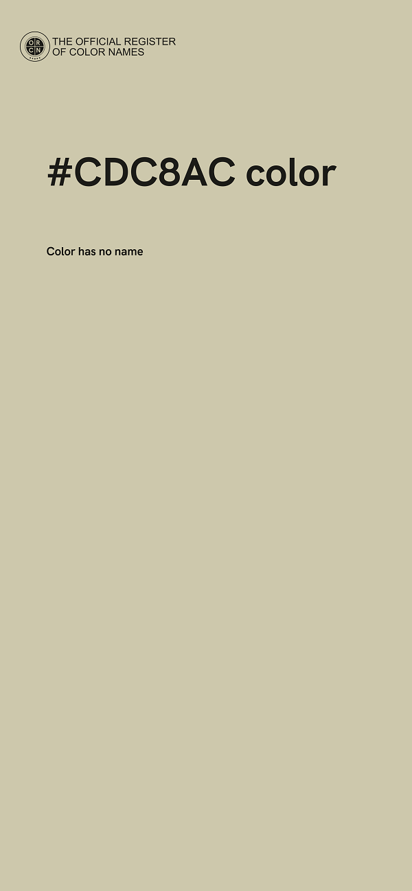 #CDC8AC color image