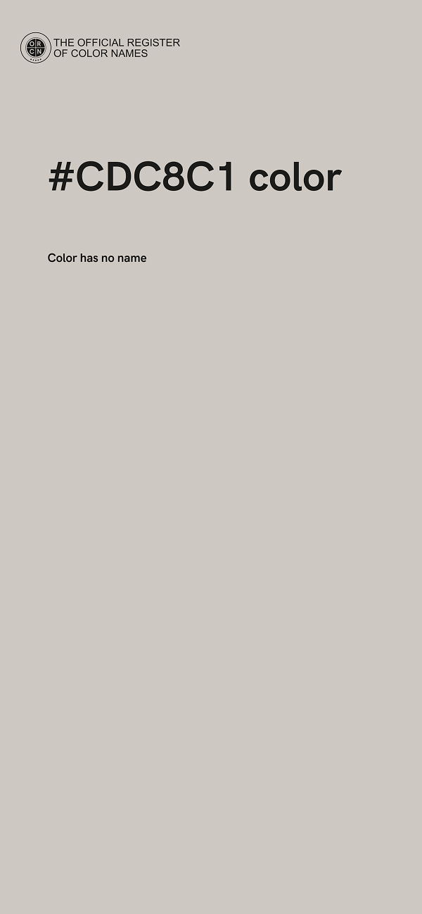 #CDC8C1 color image