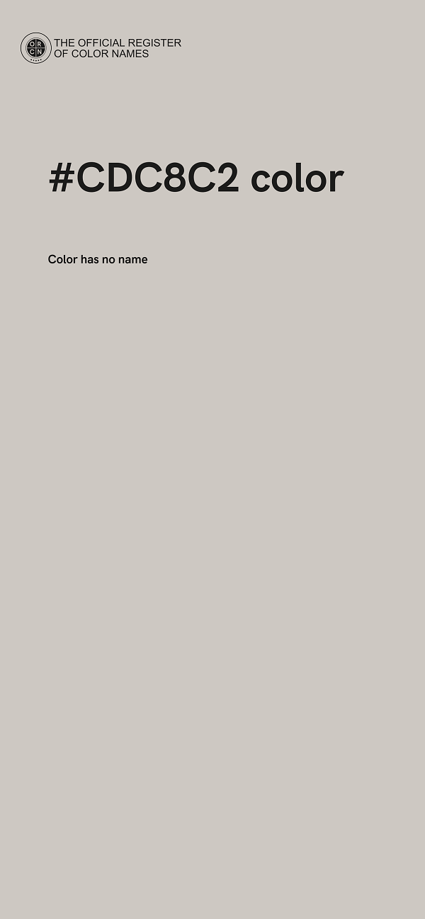 #CDC8C2 color image