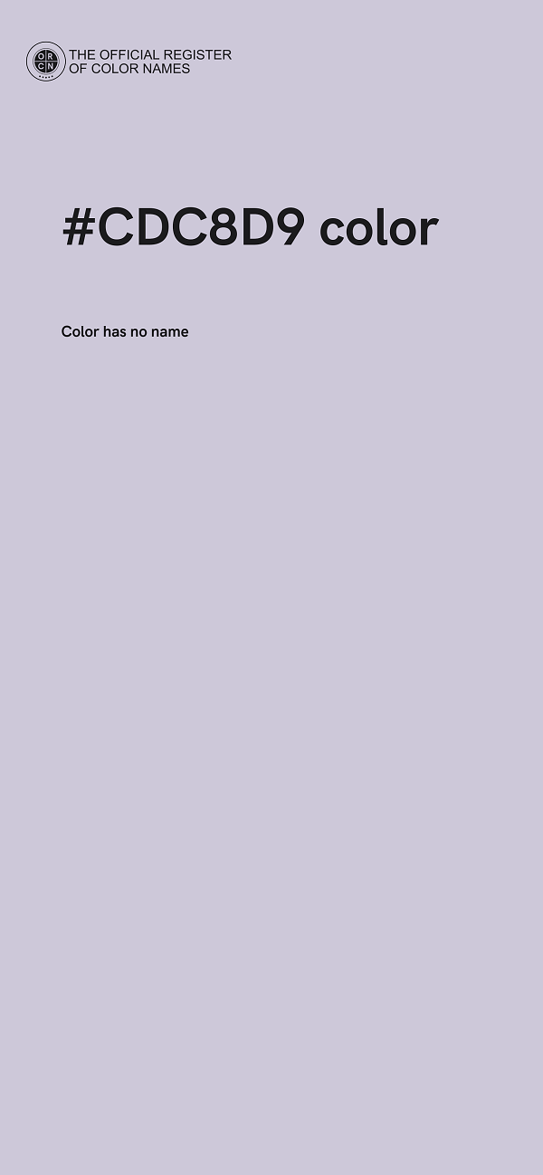 #CDC8D9 color image