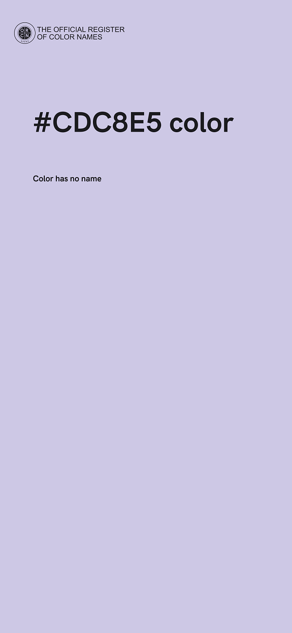 #CDC8E5 color image