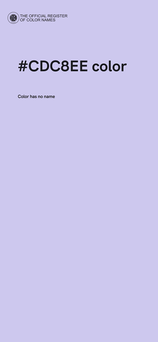 #CDC8EE color image