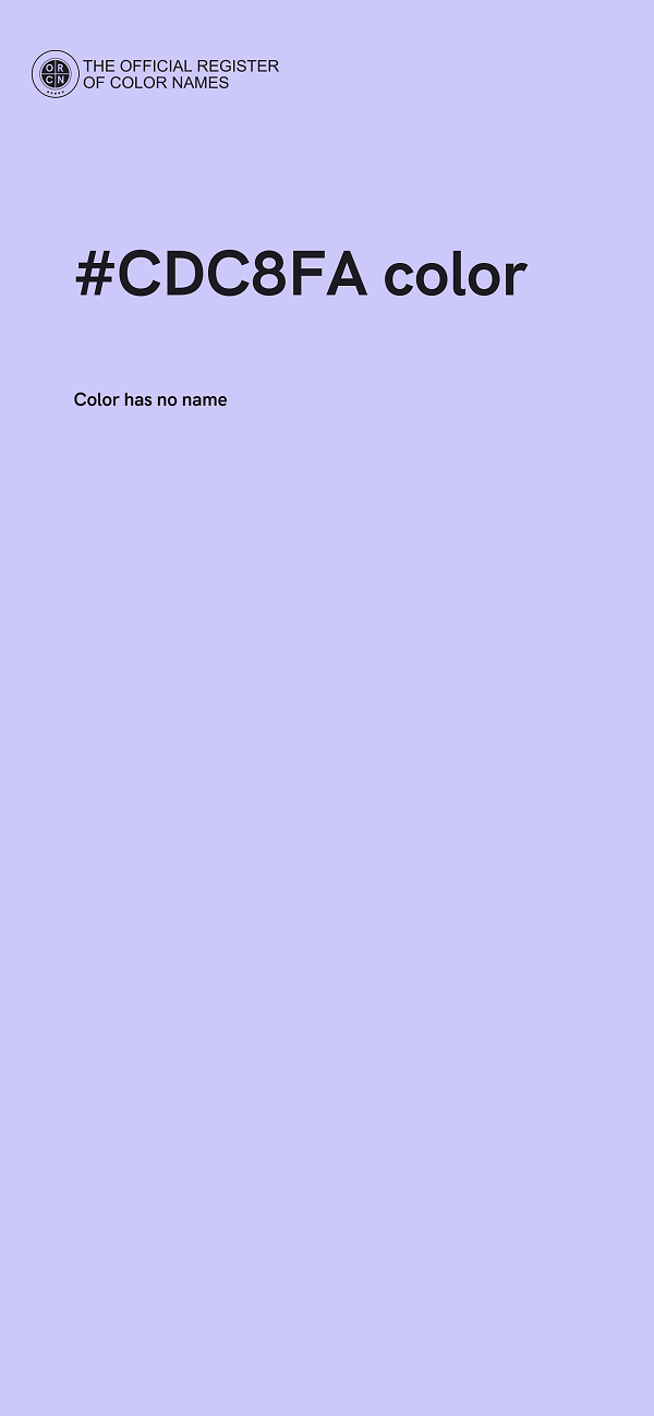 #CDC8FA color image